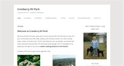 Desktop Screenshot of cranberryrvpark.com